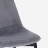 Chaise de salle à manger cuisine restaurant en velours design moderne Lozan 