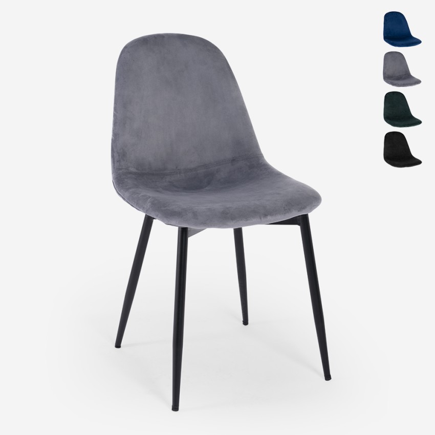 Chaise de salle à manger cuisine restaurant en velours design moderne Lozan Vente Chaise de salle à manger cuisine restaurant en velours design moderne Lozan Vente