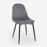 Chaise de salle à manger cuisine restaurant en velours design moderne Lozan Dimensions