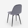 Chaise de salle à manger cuisine restaurant en velours design moderne Lozan 