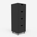 Commode de salle de bain multifonctionnelle moderne à 4 tiroirs Servez Prix