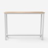 Table haute de bar cuisine salon cuisine 140x37x100cm Edebel 