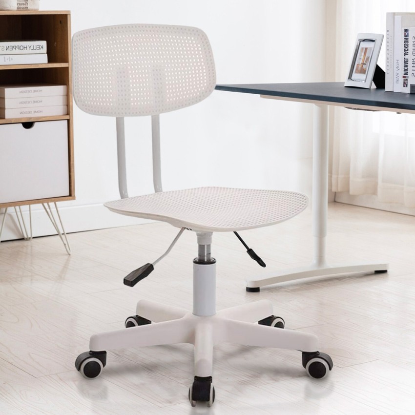 Chaise De Bureau Ergonomique Blanche Réglable En Hauteur Riverside