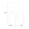 Lot de 25 chaises extérieures empilables restaurant et jardin Love Bica 