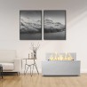 Cheminée au bioéthanol intérieur/extérieur à poser 100x40x40cm Caravaggio Remises