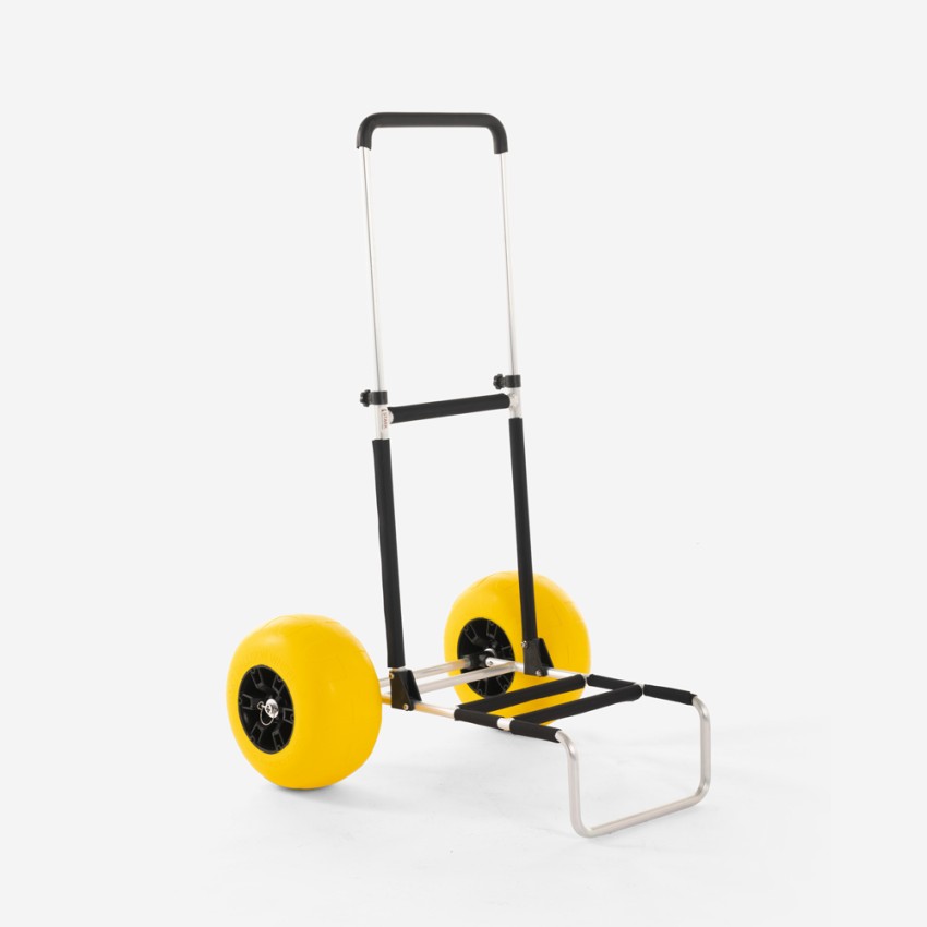 Chariot de transport de plage pour la pêche, la mer et les fêtes 2 grandes roues Ariel Promotion Chariot de transport de plage pour la pêche, la mer et les fêtes 2 grandes roues Ariel Promotion
