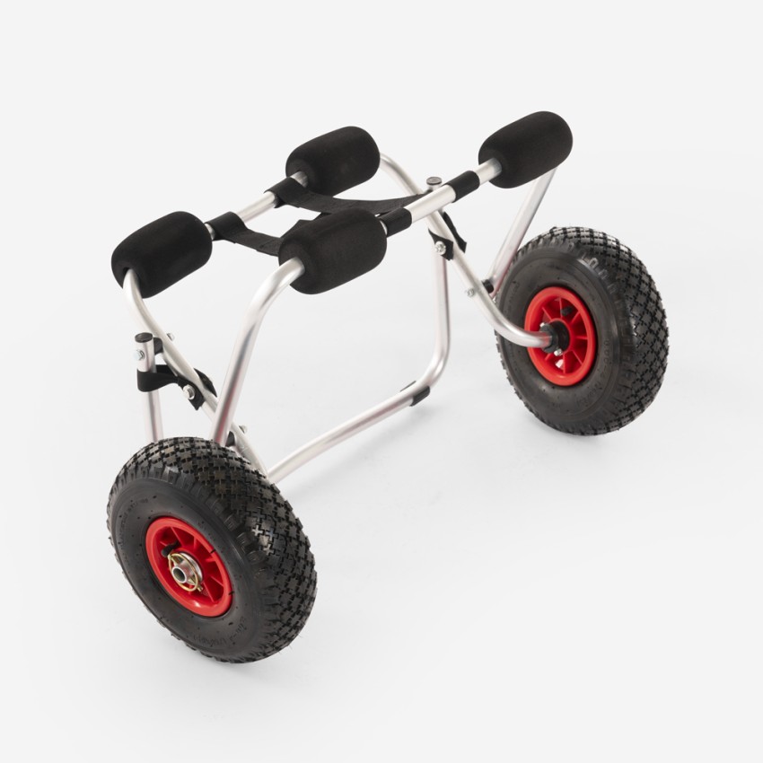Chariot d’équipement de pêche Sele avec roues gonflables