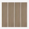 4 x panneau insonorisant décoratif 240x60cm noyer Kover-W Promotion