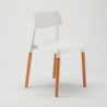 Table carrée blanche 70x70 2 Chaises Colorées intérieur bar café Barcellona Cocktail Achat