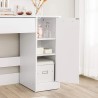 Coiffeuse table de maquillage avec miroir tabouret placard Vika Réductions