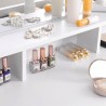 Coiffeuse table de maquillage 2 tiroirs miroir tabouret Maggie Remises