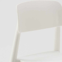 Table carrée blanche 70x70 2 Chaises Colorées intérieur bar café Barcellona Cocktail 