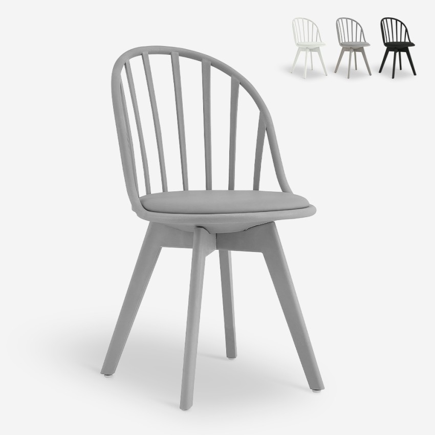 Chaise de cuisine salle à manger design moderne polypropylène Molkor Promotion