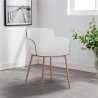 Chaise de salon et cuisine transparente avec accoudoirs Suntree Réductions