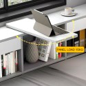 Lit 1 place et demi 120x190 avec coffre de rangement Stellan Remises