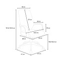Chaise de bureau réglable moderne et ergonomique Boavista Dark Choix