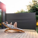 Paravent extérieur rétractable 140x300 brise-vue Hyde M 