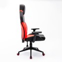 Chaise de jeu ergonomique en similicuir de sport réglable Portimao Fire Réductions