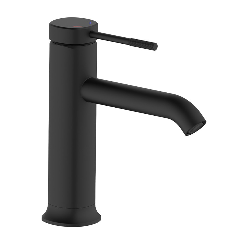 Mitigeur lavabo noir mat qualité robinet salle de bain design moderne