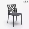 Chaise empilable moderne pour bar extérieur restaurant et jardin Matrix BICA Promotion