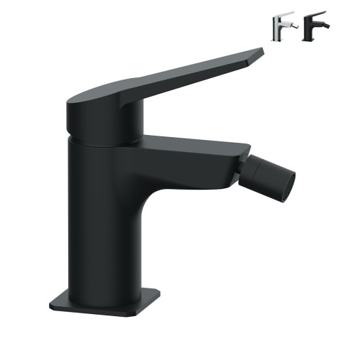 Mitigeur monocommande pour bidet de salle de bain chrome noir mat Dafne Promotion