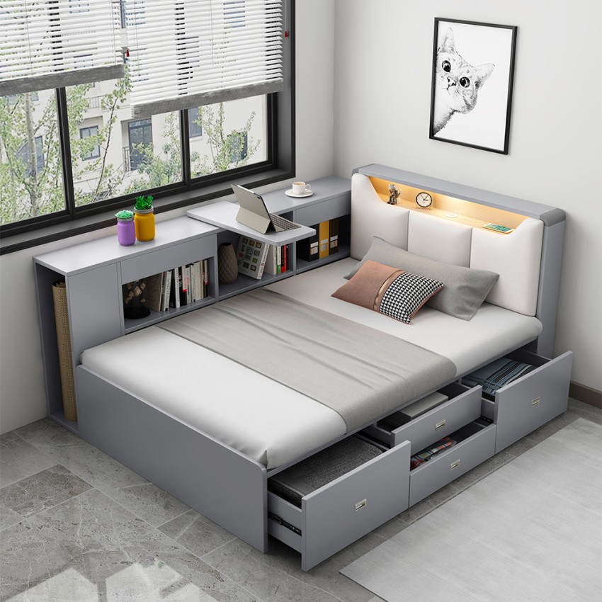 Lit 1 place et demi 120x190 avec coffre de rangement Stellan Promotion Lit 1 place et demi 120x190 avec coffre de rangement Stellan Promotion