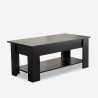 Table basse relevable de salon avec coffre de rangement moderne Suares 