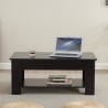 Table basse relevable de salon avec coffre de rangement moderne Suares 