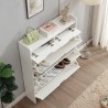 Meuble chaussures gain de place entrée 3 portes 2 tiroirs Kengat 