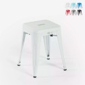 tabouret haut de bar cuisine industriel en acier métallique steel rocket. Réductions