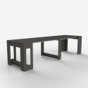 Table extensible peu encombrante 90x51-237 cm pour salon Garda 