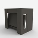 Table extensible peu encombrante 90x51-237 cm pour salon Garda 