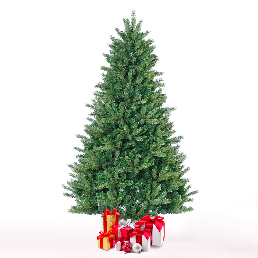 Sapin de Noël 210 cm artificiel classique vert Melk