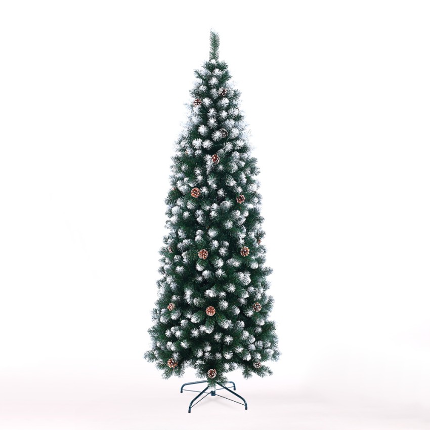 Sapin de Noël artificiel H.180 cm 782 branches avec pommes de pin