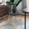 Chaise de cuisine et salon en polypropylène style classique Toutou Dimensions
