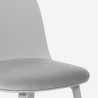Chaise de cuisine salon et restaurant avec coussin rembourré en velours Florya 