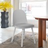 Chaise de cuisine salon et restaurant avec coussin rembourré en velours Florya Dimensions