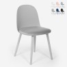 Chaise de cuisine salon et restaurant avec coussin rembourré en velours Florya Remises