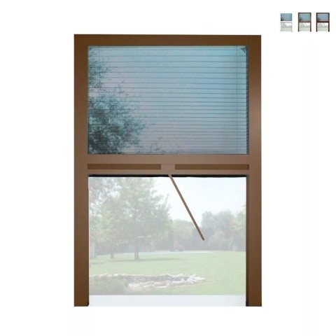 Moustiquaire coulissante 135x160cm plissée universelle pour fenêtre Melodie XL Promotion