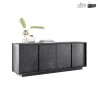 Buffet design moderne 4 portes effet marbre 180x43x79cm Athens Promotion
