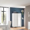 Buffet haut salon moderne 4 portes et placard haut 104x174 cm Perham Remises