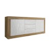 buffet moderne en bois avec 3 tiroirs et 2 portes blanc Tribus WB Basic Modèle