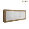 buffet moderne en bois avec 3 tiroirs et 2 portes blanc Tribus WB Basic Vente