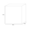 Armoire extérieure 80x45x98h étagère réglable Groove Basso Keter Dimensions