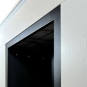 Cheminée au bioéthanol autoportante cadre en bois blanc 96x35x90h Michelangelo Réductions