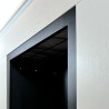 Cheminée au bioéthanol autoportante cadre en bois blanc 96x35x90h Michelangelo Réductions