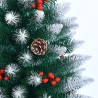 Sapin de Noël 240 cm artificiel écologique avec décorations Oslo Offre