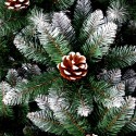 Sapin de Noël 240 cm artificiel écologique avec décorations Oulu Remises