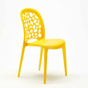 Table ronde blanche 70x70 2 Chaises Colorées Intérieur Bar Café WEDDING Long Island 