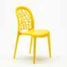 Table ronde blanche 70x70 2 Chaises Colorées Intérieur Bar Café WEDDING Long Island 